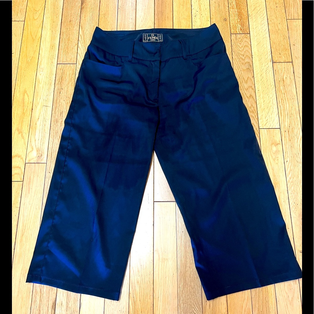 Fendi cropped straight leg pants vintage